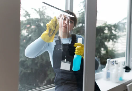 Nettoyage de vitres intérieures et extérieures à Courlaoux